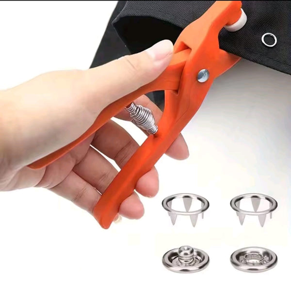 Kit de botones a presion con alicate manual