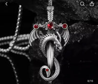 🔥Collar espada de dragon🔥¡2x1!
